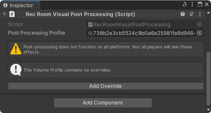 VisualPostProcessingInspector